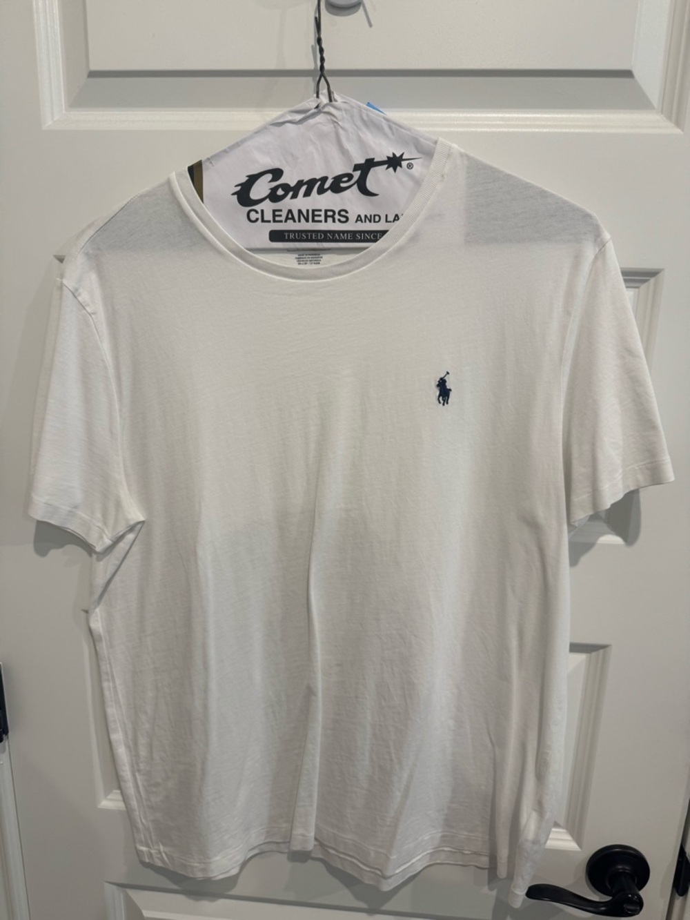 Polo by Ralph Lauren White Crewneck Tee with Navy Pony